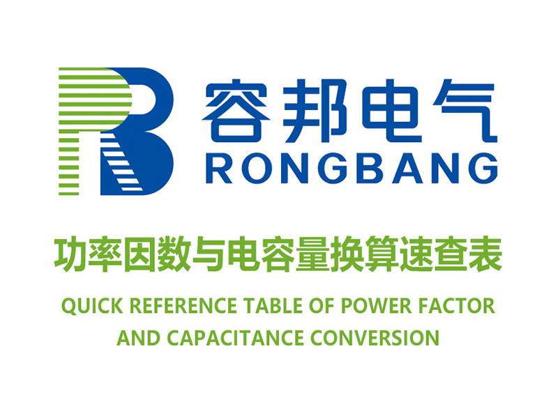 功率因数与电容量换算速查表