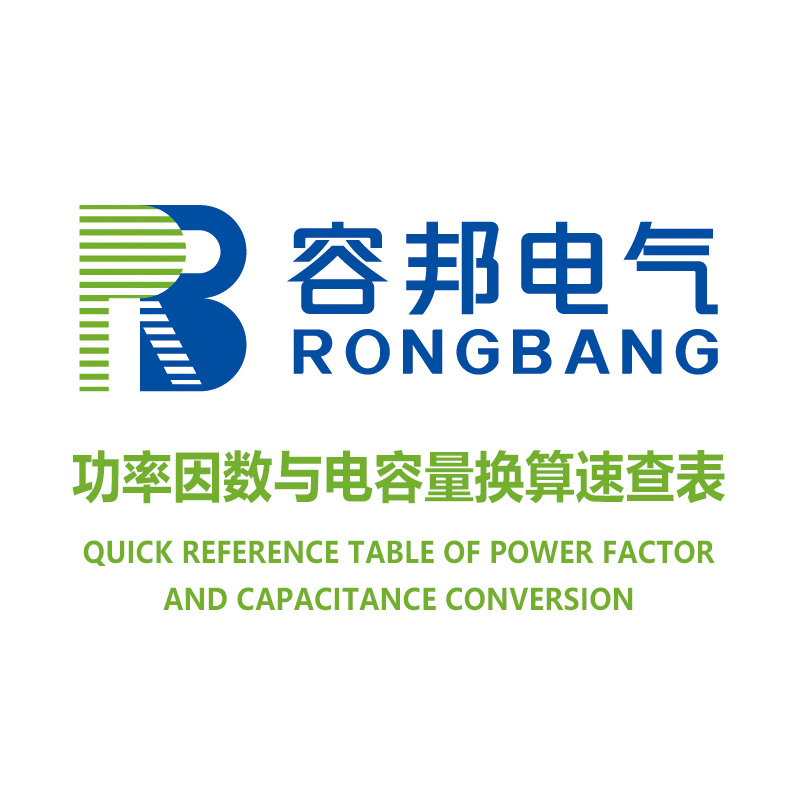功率因数与电容量换算速查表